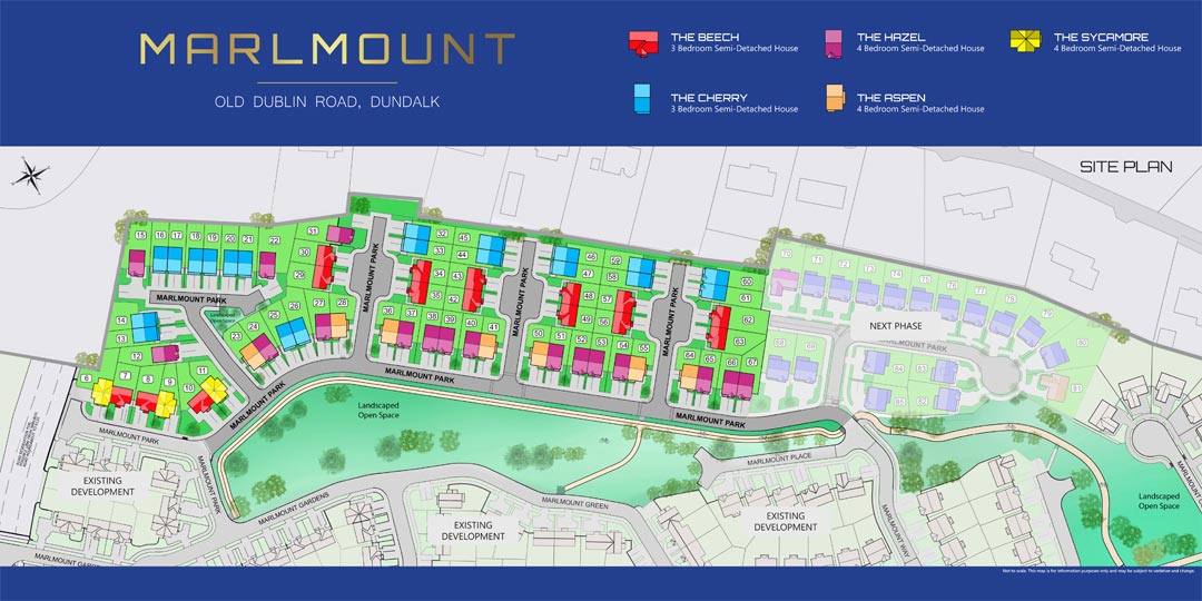 Plan view of Marlmount development within the local area.
